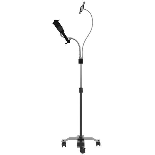 Compact Dual Gooseneck Floor Stand for Phone and 7-13-Inch Tablets CTA DIGITAL