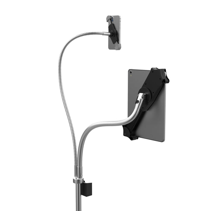 Compact Dual Gooseneck Floor Stand for Phone and 7-13-Inch Tablets CTA DIGITAL