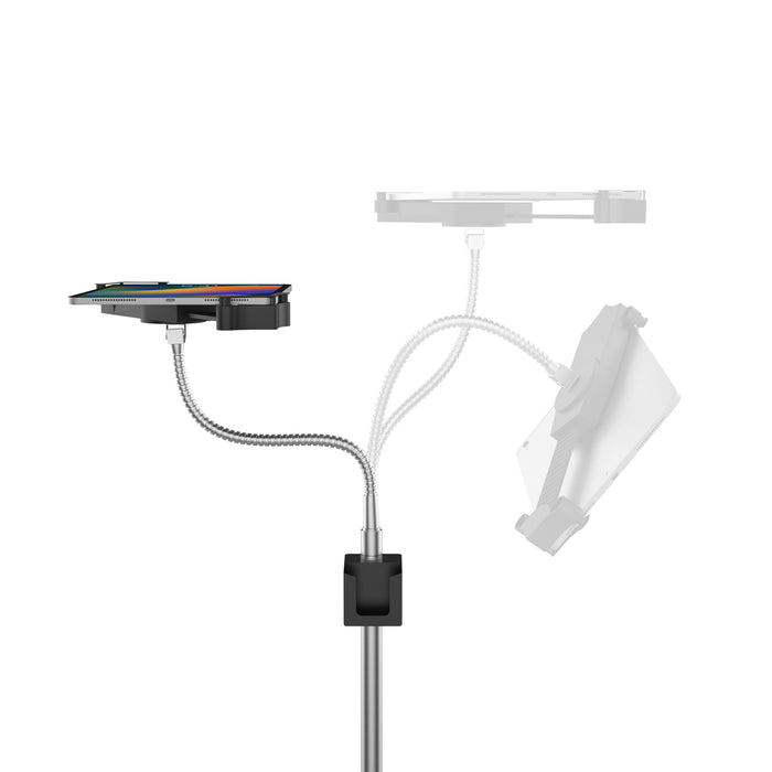 Compact Mobile Gooseneck Floor Stand with Handle for 7-13 Inch Tablets CTA DIGITAL