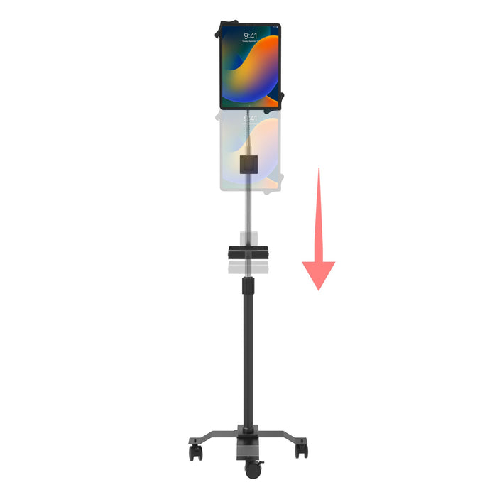 Compact Mobile Gooseneck Floor Stand with Handle for 7-13 Inch Tablets CTA DIGITAL