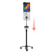 Compact Mobile Gooseneck Floor Stand with Handle for 7-13 Inch Tablets CTA DIGITAL