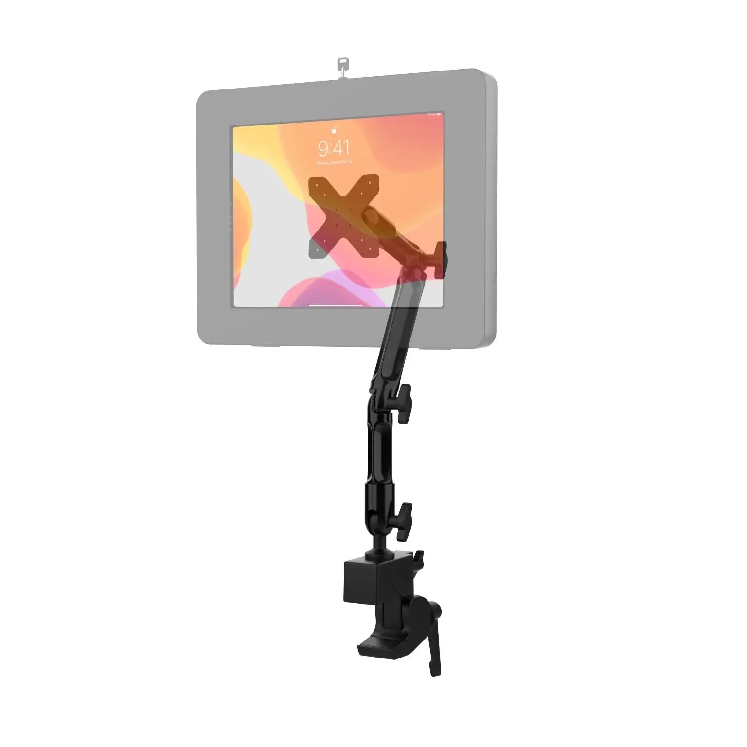 Custom Flex Desk Clamp Mount with VESA Plate