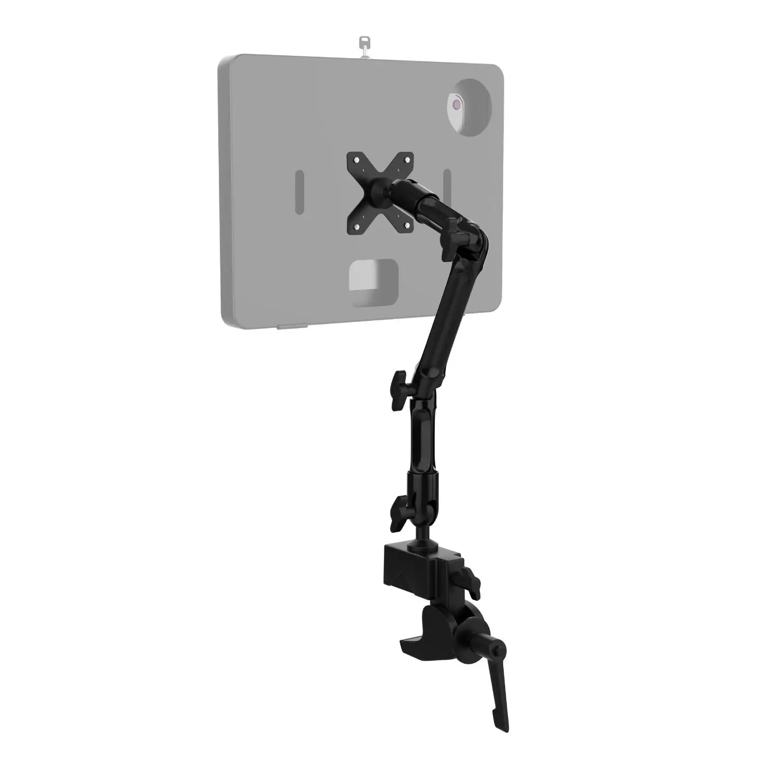 Custom Flex Desk Clamp Mount with VESA Plate