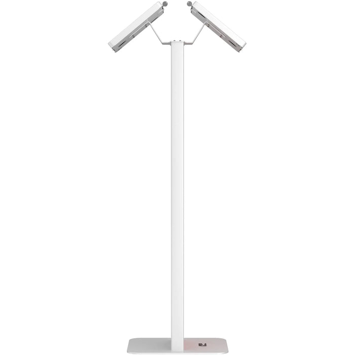 Customizable Dual Enclosure Locking Floor Stand Kiosk w/ Graphic Card Slot for Branding CTA DIGITAL