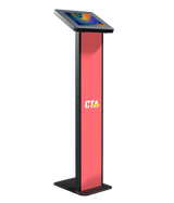 Customizable Premium Locking Floor Stand Kiosk w/ Graphic Card Slot for Branding