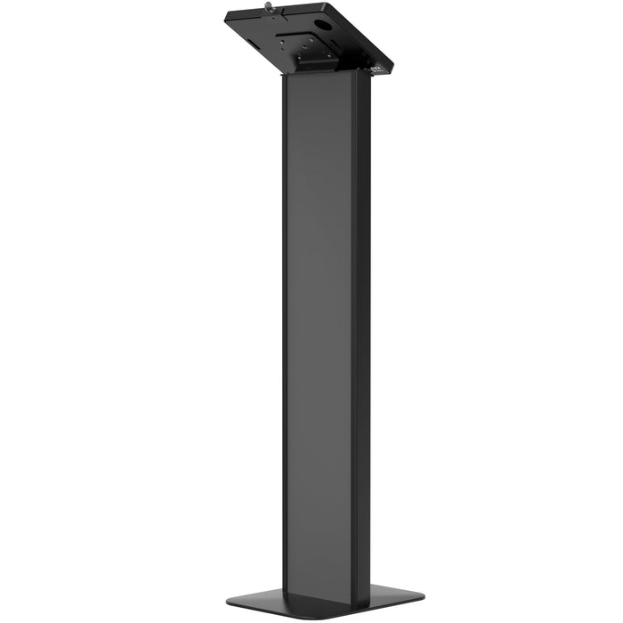 Customizable Premium Locking Floor Stand Kiosk w/ Graphic Card Slot for Branding (Black) CTA DIGITAL