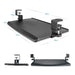Desk Add-on Bundle with Keyboard Tray, Desk Organizer, and Cable Routing Column CTA DIGITAL