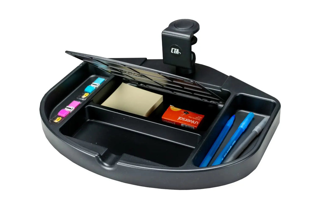 Desk Add-on Bundle with Keyboard Tray, Desk Organizer, and Cable Routing Column CTA DIGITAL