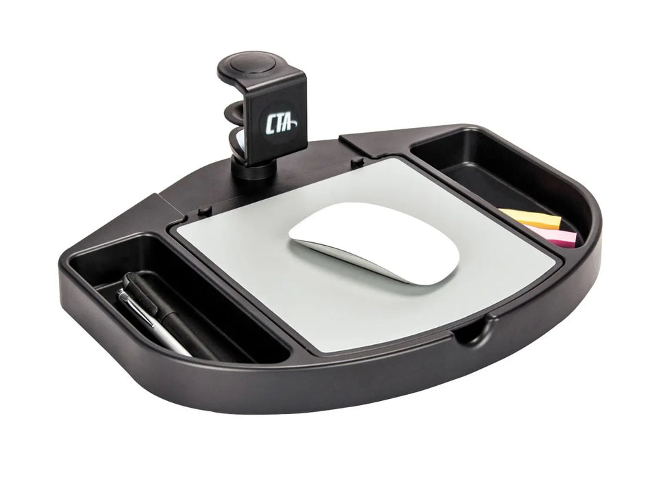 Desk Add-on Bundle with Keyboard Tray, Desk Organizer, and Cable Routing Column CTA DIGITAL