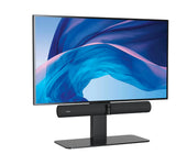 Desktop Display Mount with Speaker, Camera, and Equipment Attachment Points