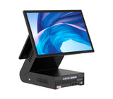 Dual Display POS Desktop Wedge Stand for Mini PC