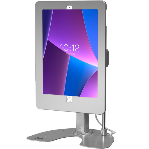 Dual Security Kiosk Stand with Locking Case and Cable CTA