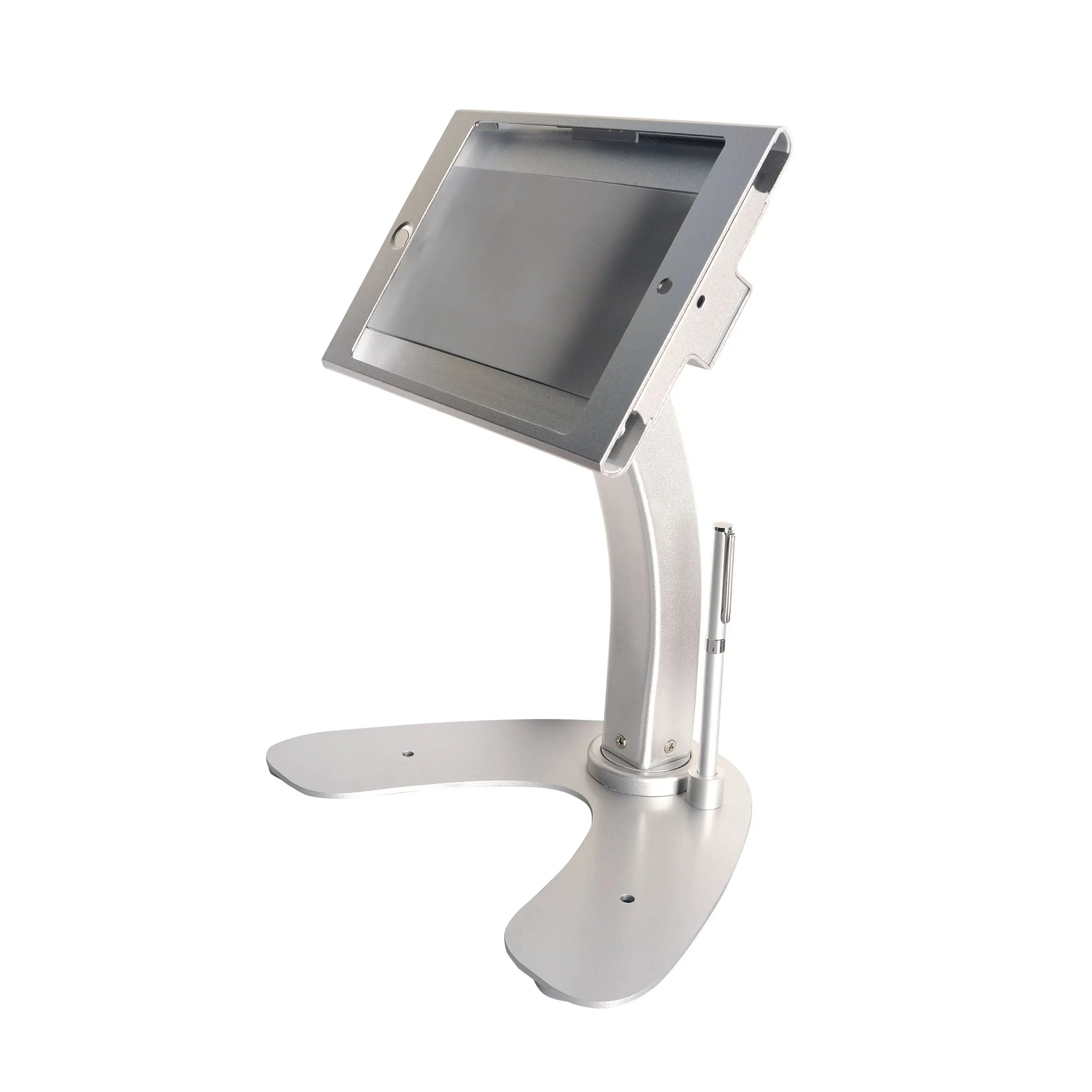 Dual Security Kiosk Stand with Locking Case and Cable