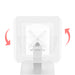 Dual VESA Compatible Table Mount for POS (White) CTA DIGITAL