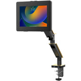 Gas Spring Clamp Mount with 2 USB Ports w/ Enclosure for Medium Size Tablets