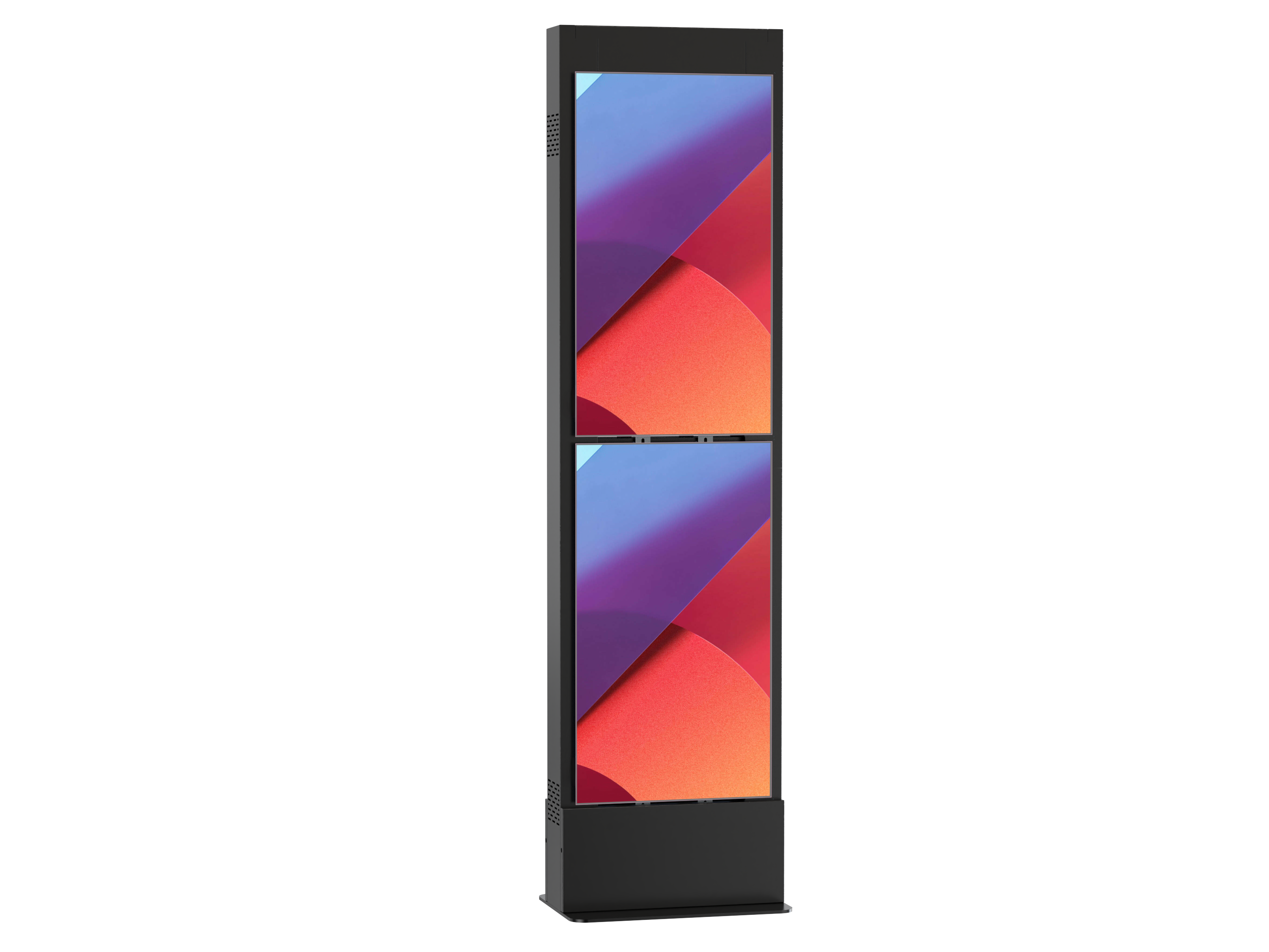 Free-standing Modular Mount Four Display Kiosk