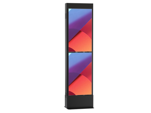 Free-standing Modular Mount Four Display Kiosk CTA DIGITAL