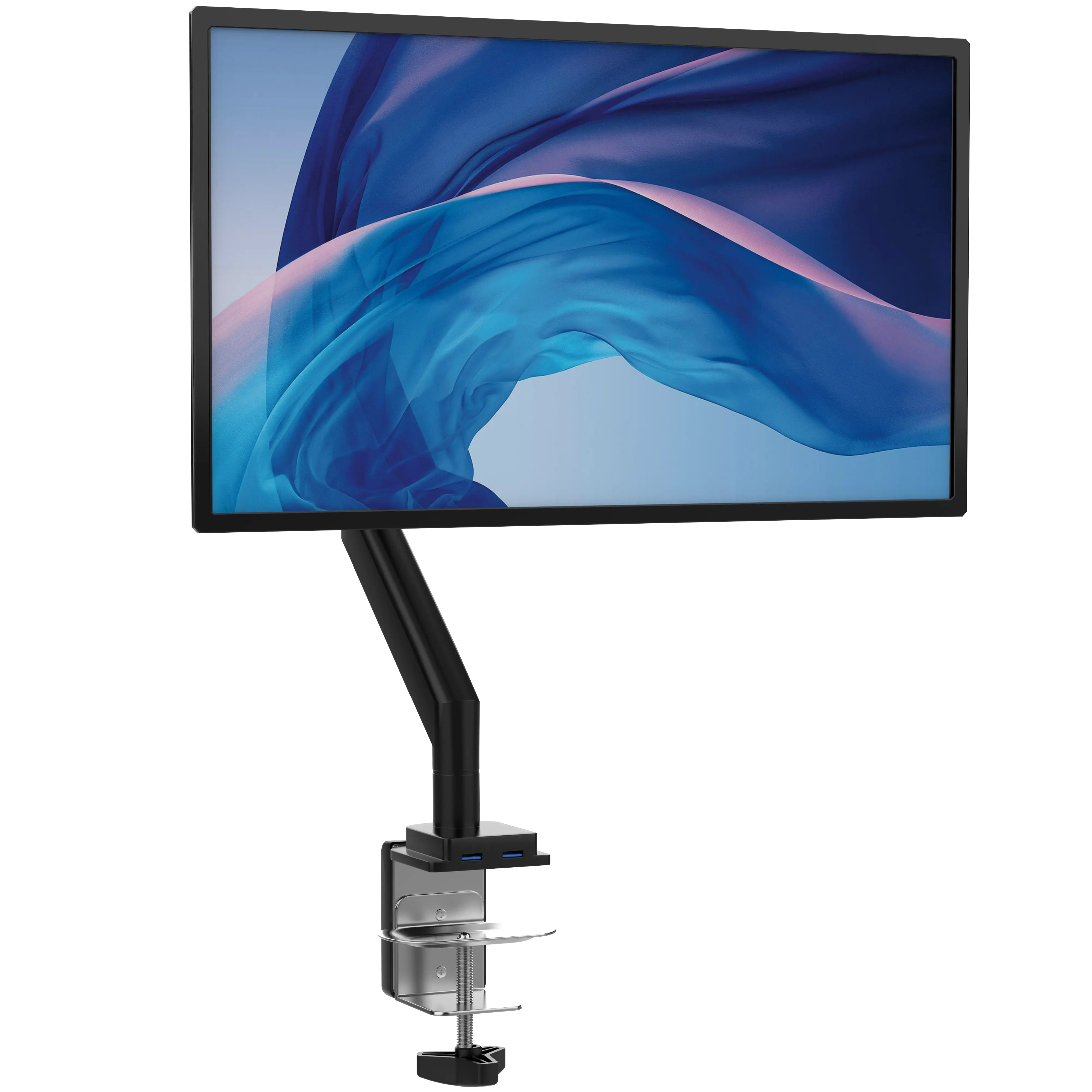 VESA Clamp Mount w/ Grommet & Full Cable Management