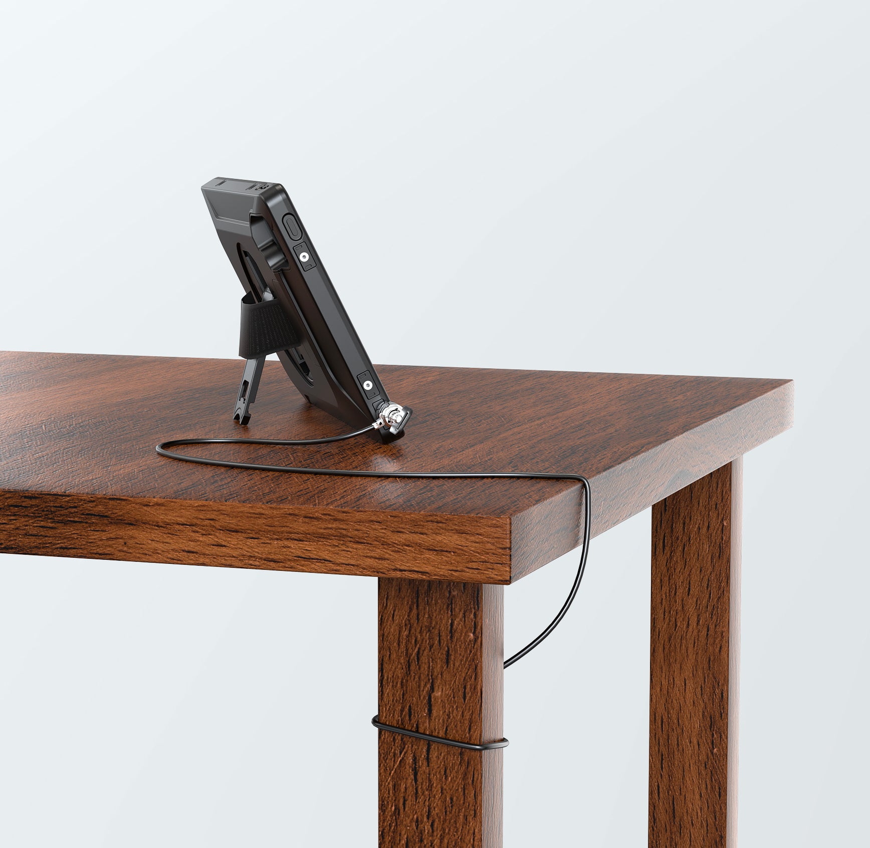 Cable Lock Around Table Leg