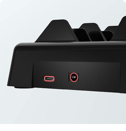 Rear USB-C port to charge 
a second device