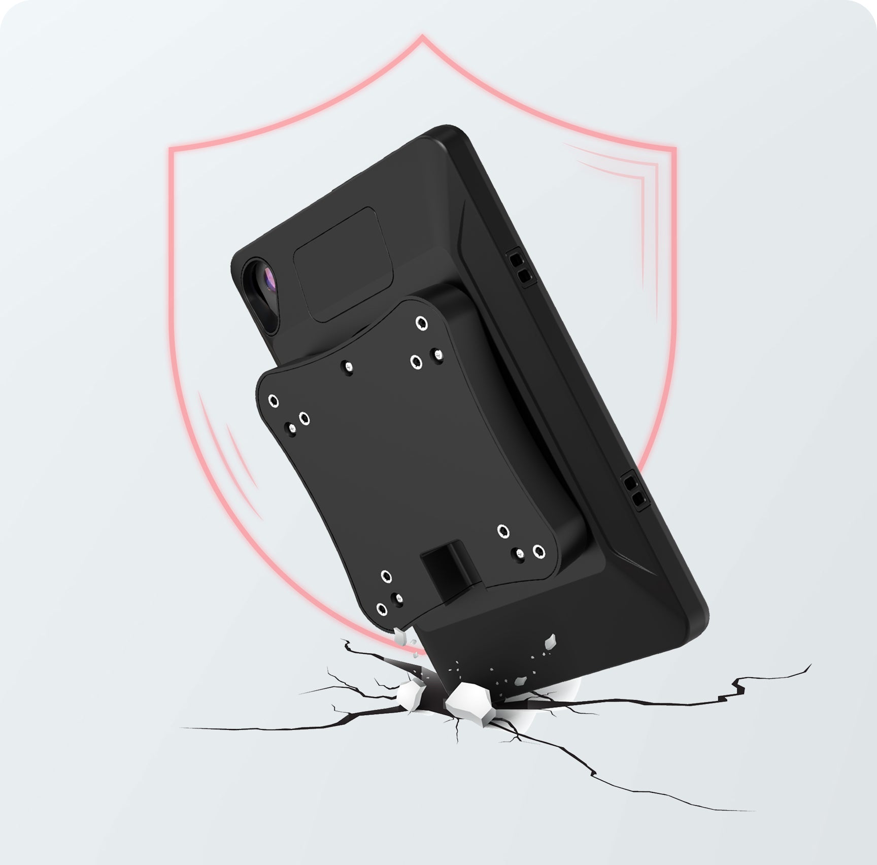 Heavy-Duty Hard Shell Provides  Superior Impact Protection