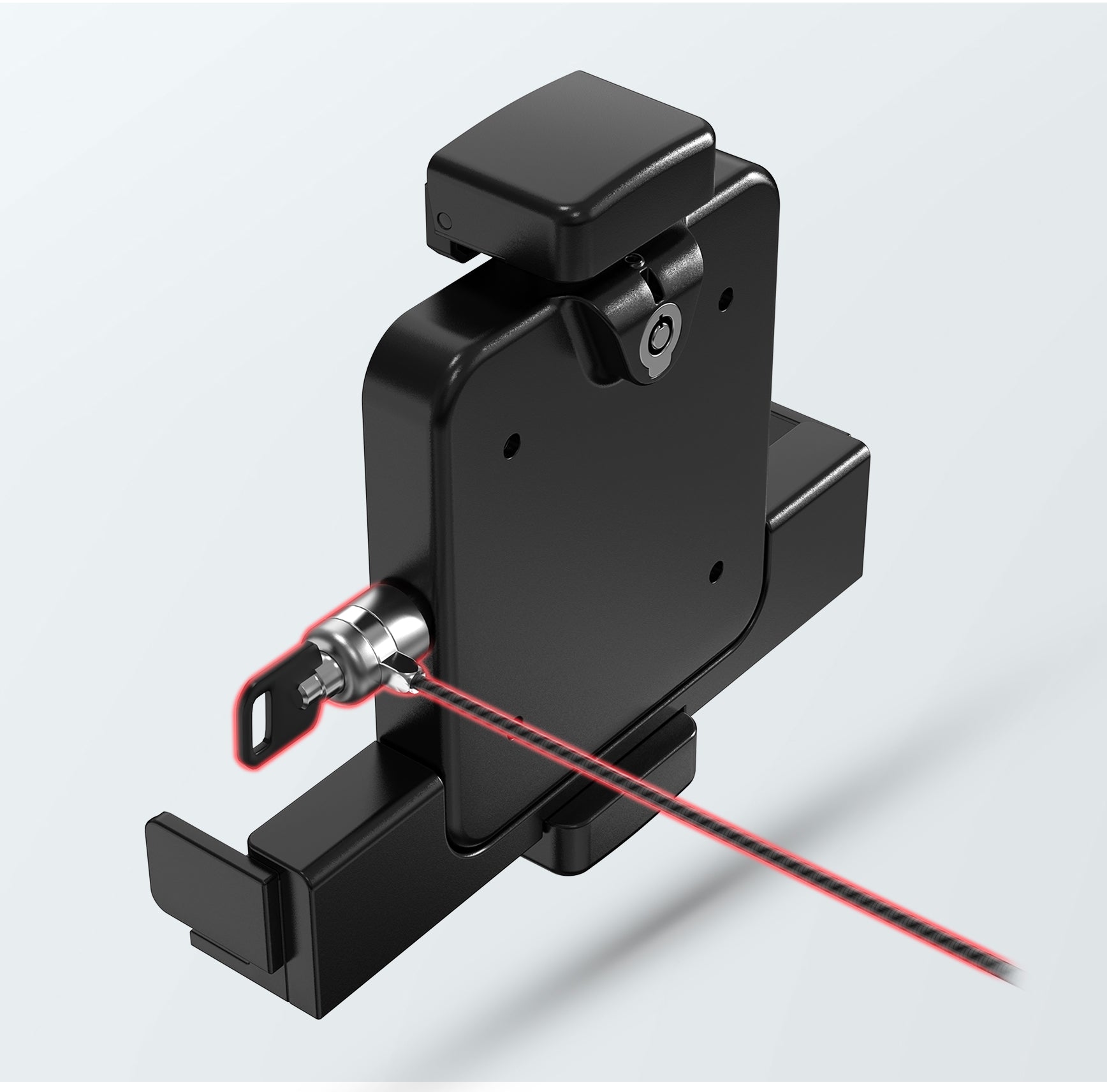 Integrated Cable
Lock for Extra Security