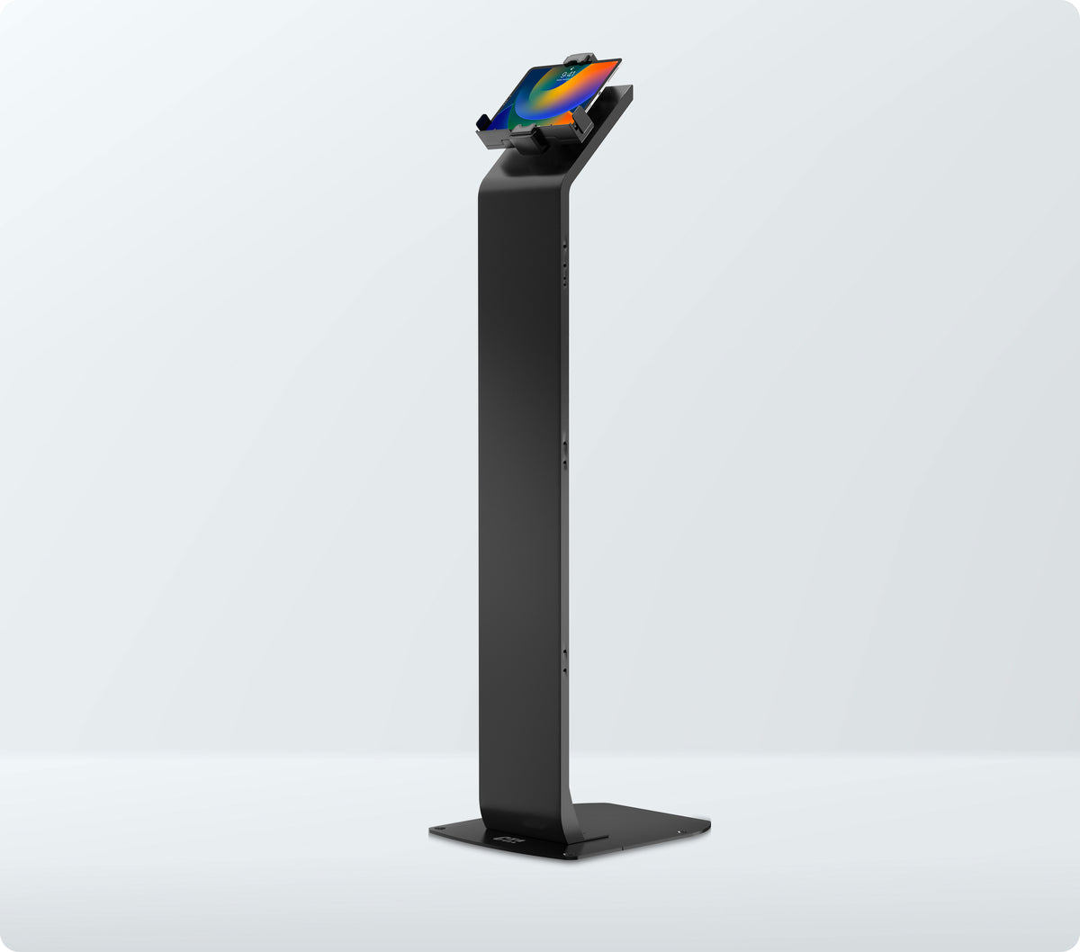 Premium Heavy Duty Floorstand with Premium Universal Tablet Security Holder