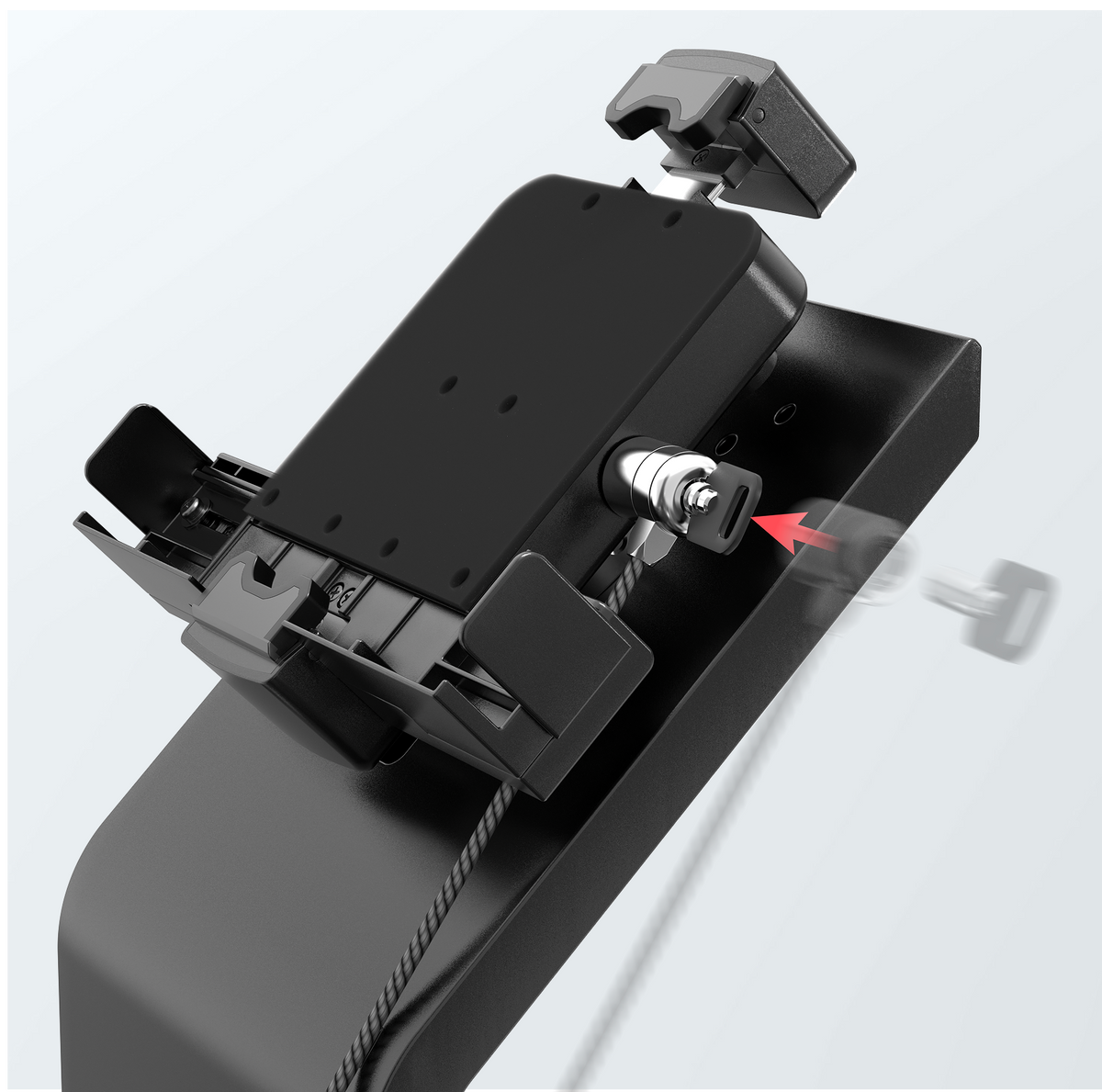 Premium Heavy Duty Floorstand with Premium Universal Tablet Security Holder