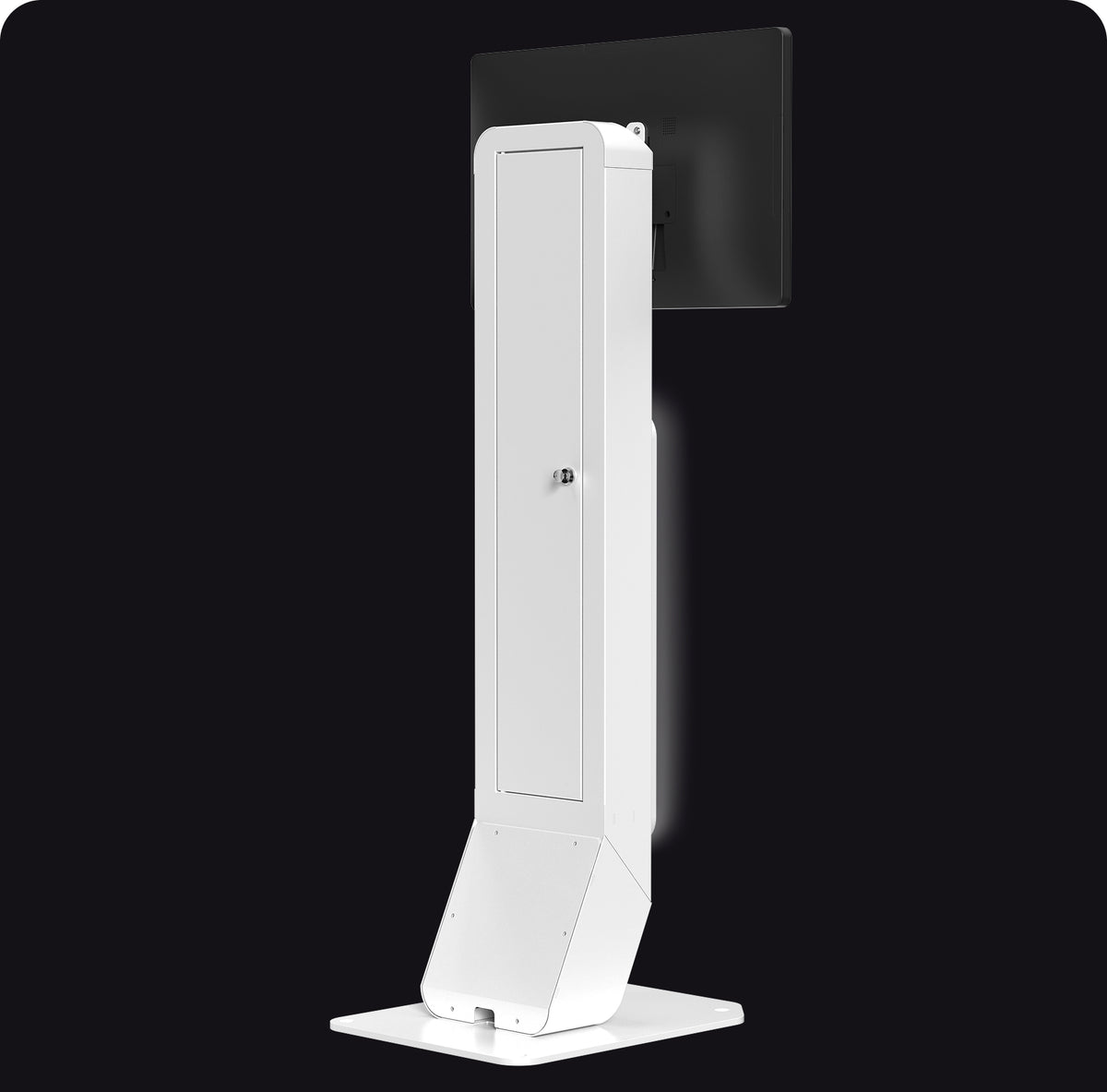 VESA Floor Stand Kiosk with LED Lights