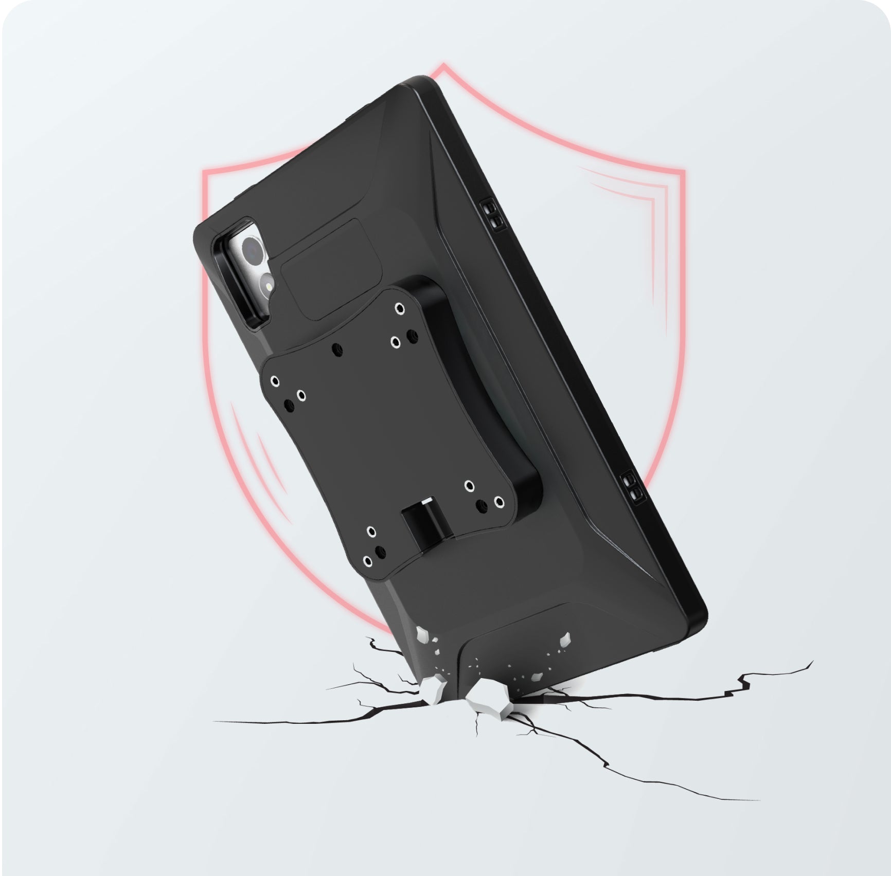 Heavy-Duty Hard Shell Provides  Superior Impact Protection