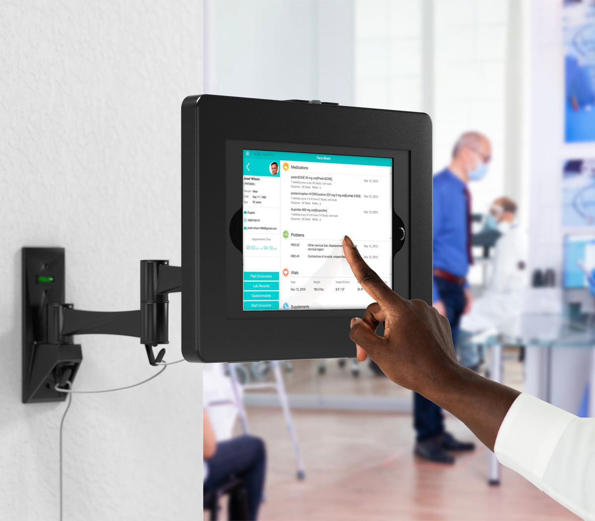 VESA Wall Mount Arm with Enclosure