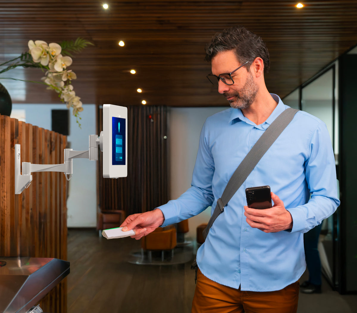 Wall Mount with Security Enclosure and Integrated Honeywell 2D Scanner