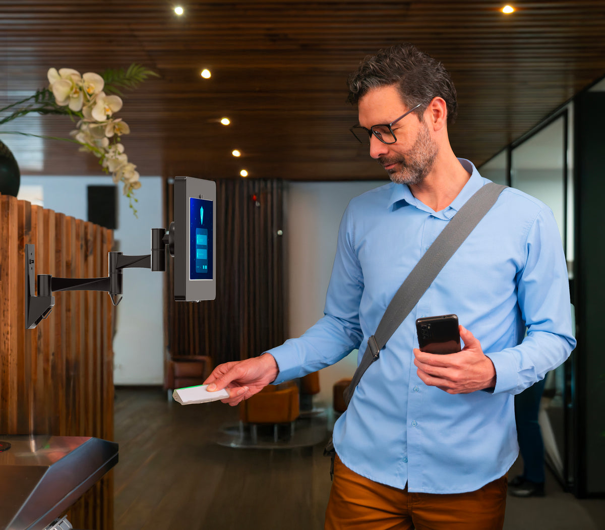 Wall Mount with Security Enclosure and Integrated Honeywell 2D Scanner