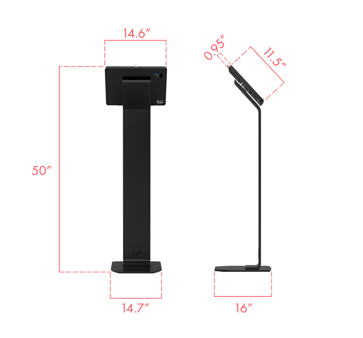Premium Locking Floor Stand Kiosk