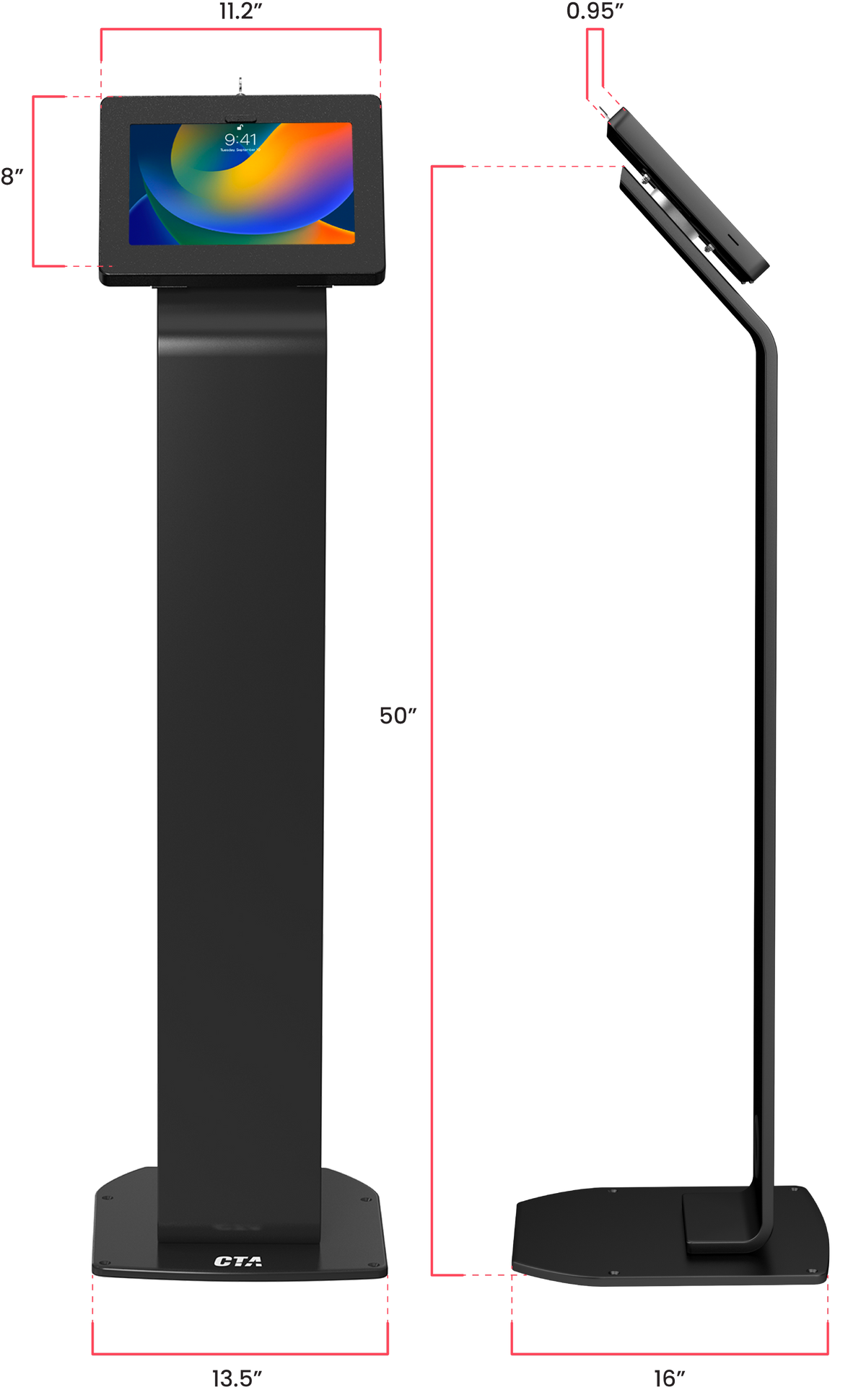Premium Locking Floor Stand Kiosk