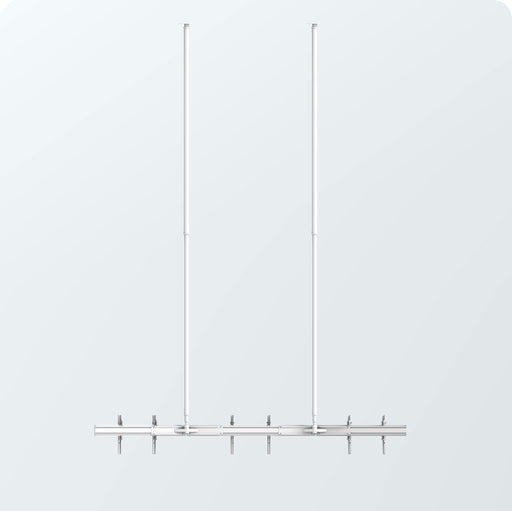 Triple Screen Dual Pole Ceiling Mount with 2 Columns of 7Ft Unistrut