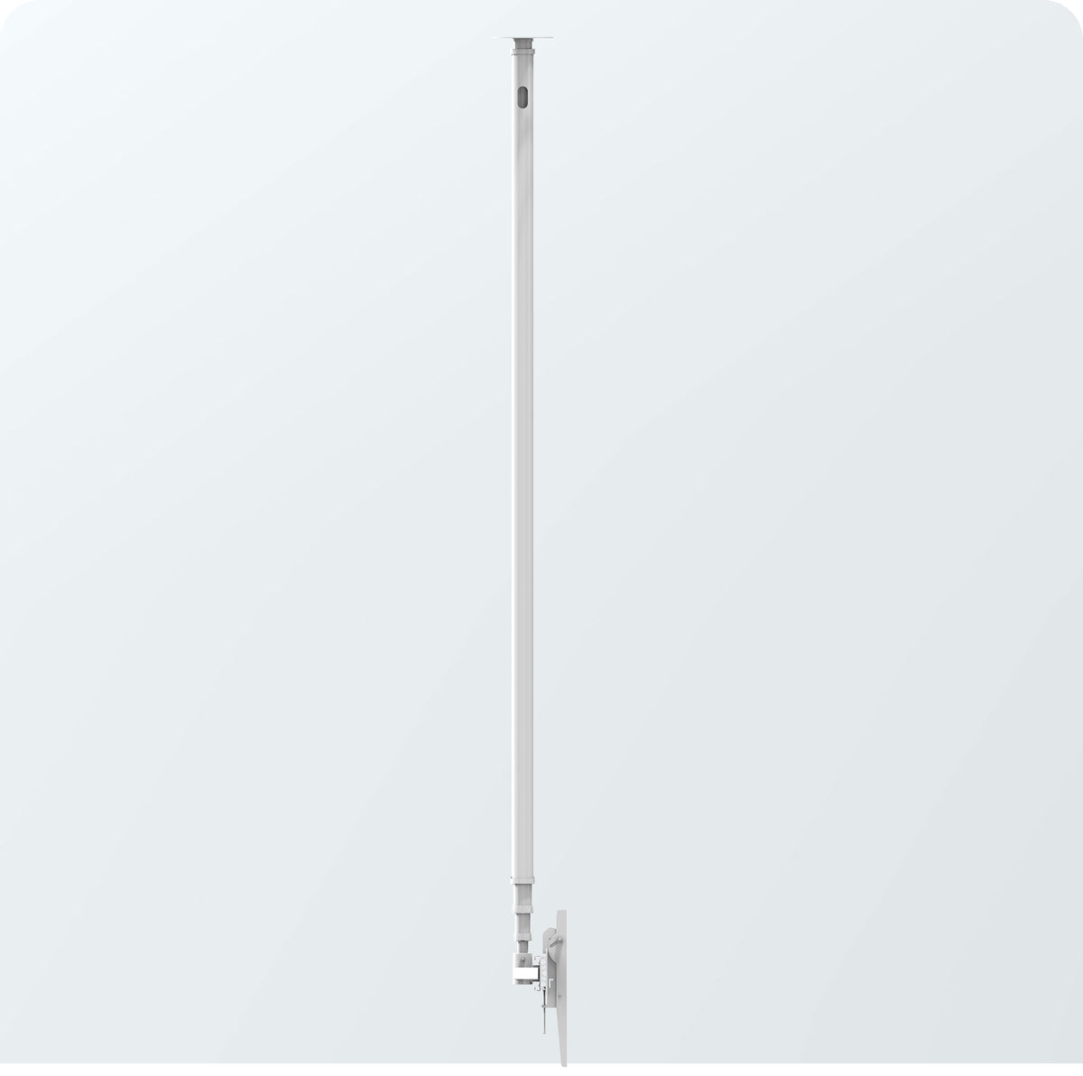 Dual Screen Side by Side Ceiling Mount Pole for 7ft Column of Unistrut