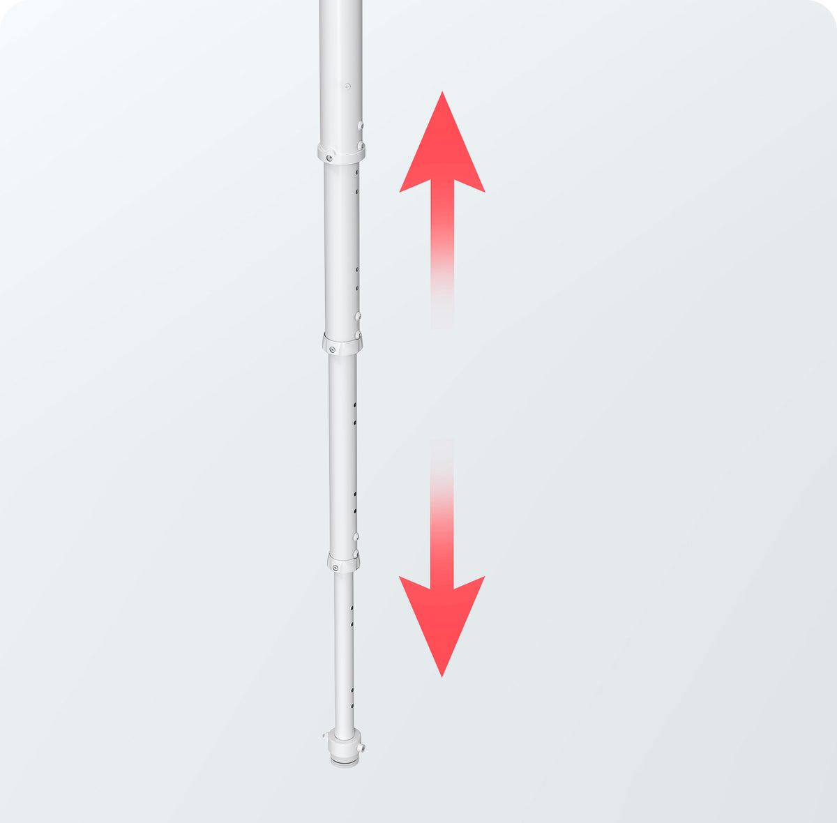 Dual Screen Side by Side Ceiling Mount Pole for 7ft Column of Unistrut