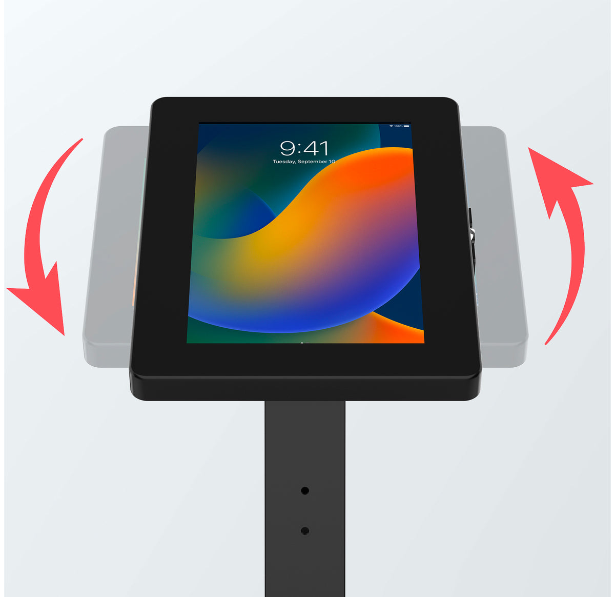Premium Thin Profile Floor Stand with Security Enclosure