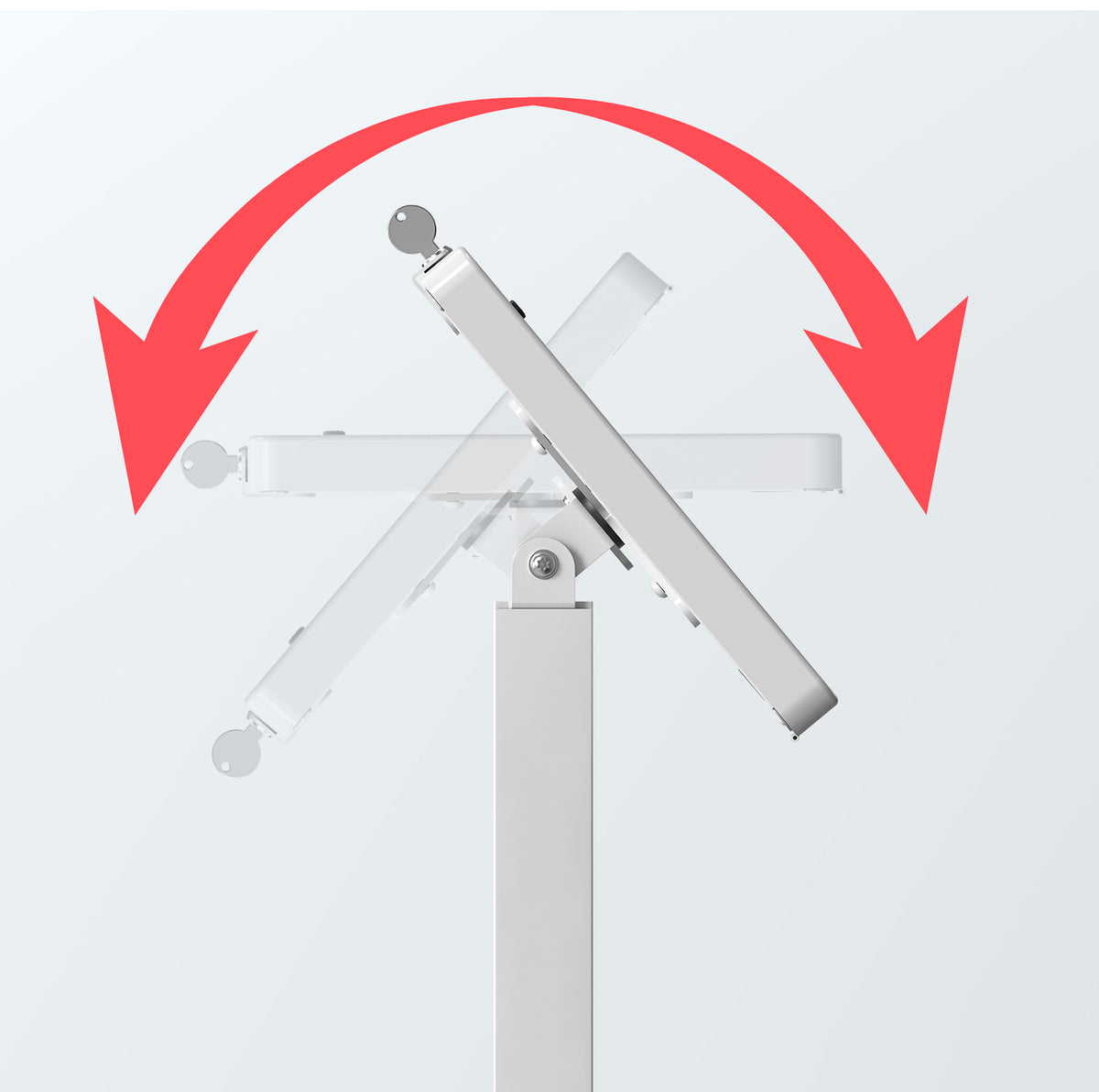 Premium Thin Profile Floor Stand with Security Enclosure