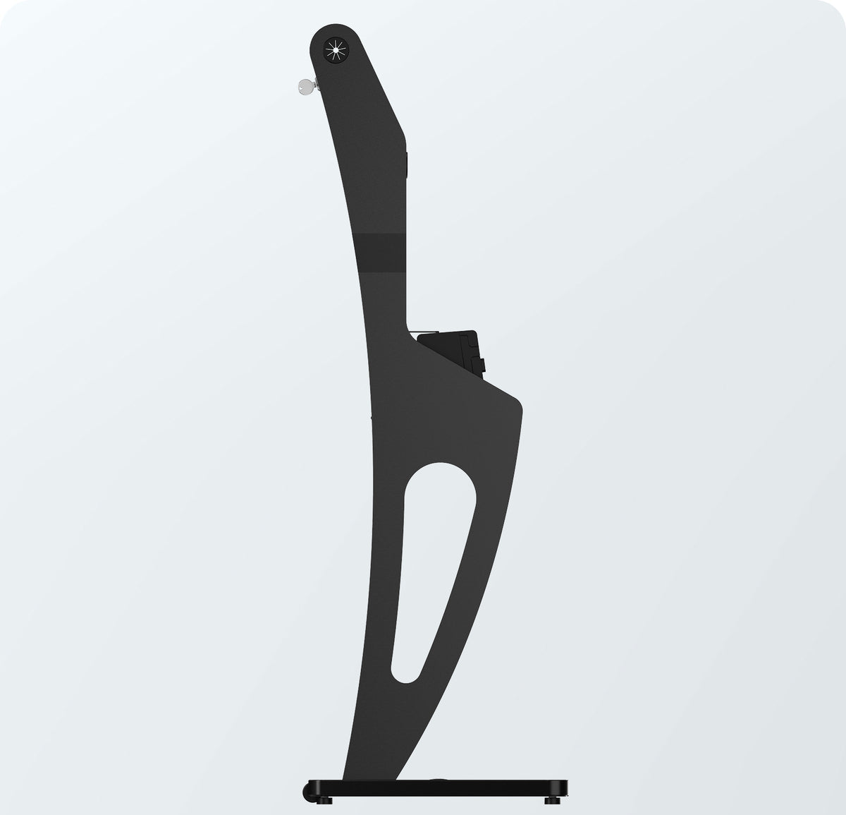 Sleek Floor Stand with Printer Slot for Touchscreen Monitors and Other Displays