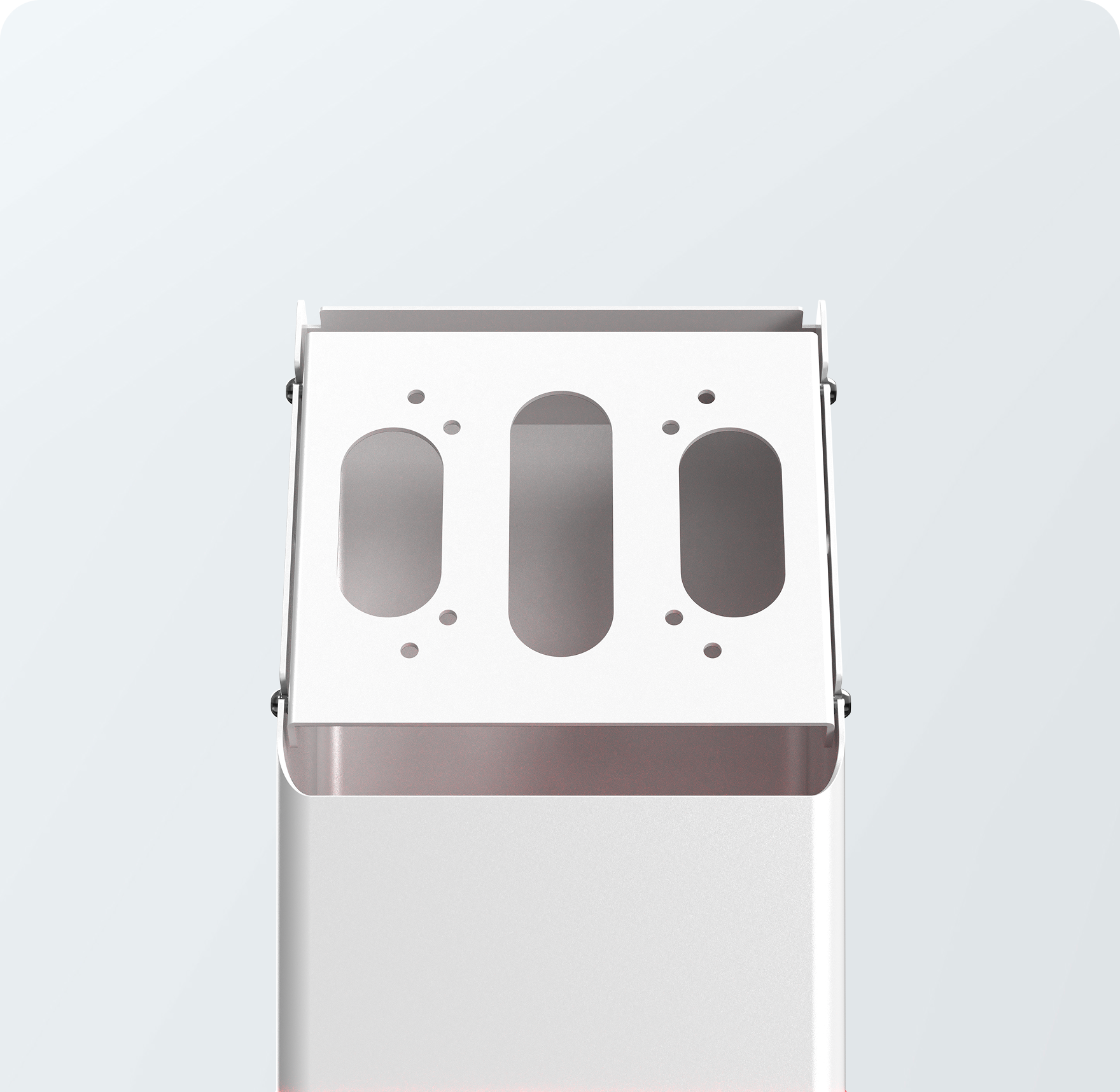 Cable routing design through body of stand