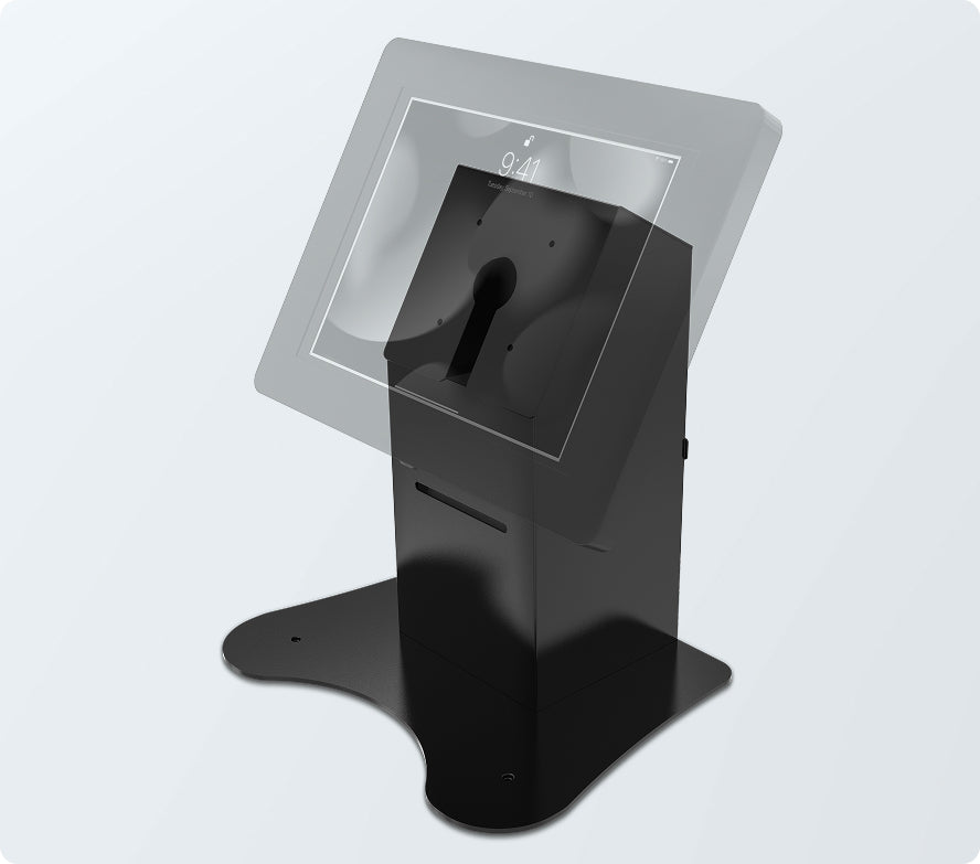 VESA Compatible Desk Mount w/ Printer Shelf Compartment