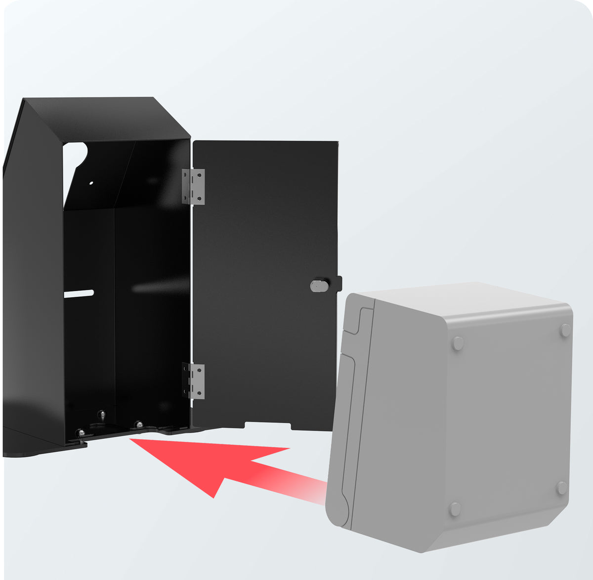 VESA Compatible Desk Mount w/ Printer Shelf Compartment