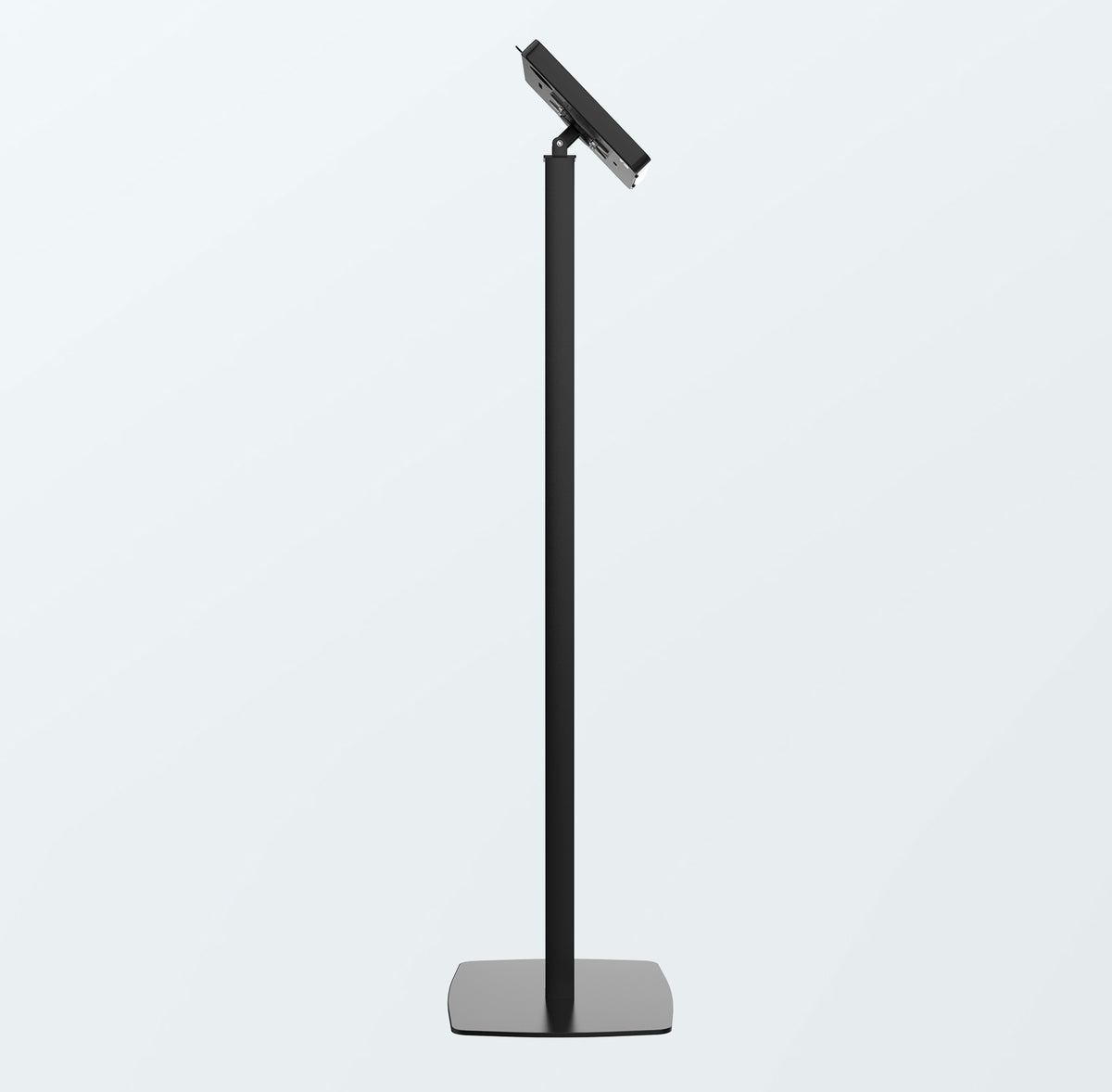Premium Thin Profile Floor Stand with Large Universal Security Enclosure
