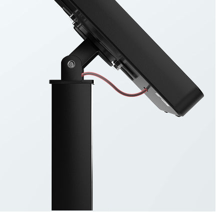 Premium Thin Profile Floor Stand with Large Universal Security Enclosure