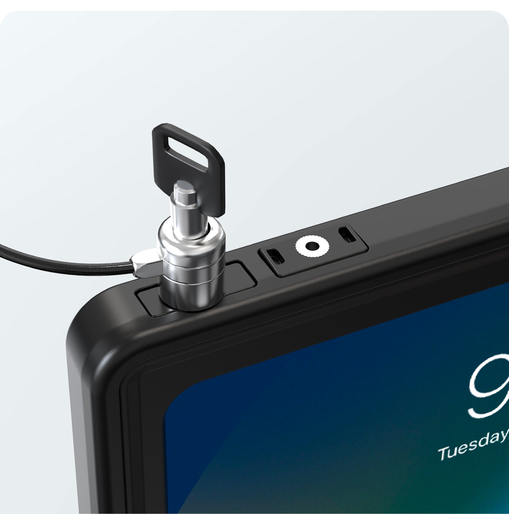 K-slot to Connect Cable lock for Anti-Theft Deterrent