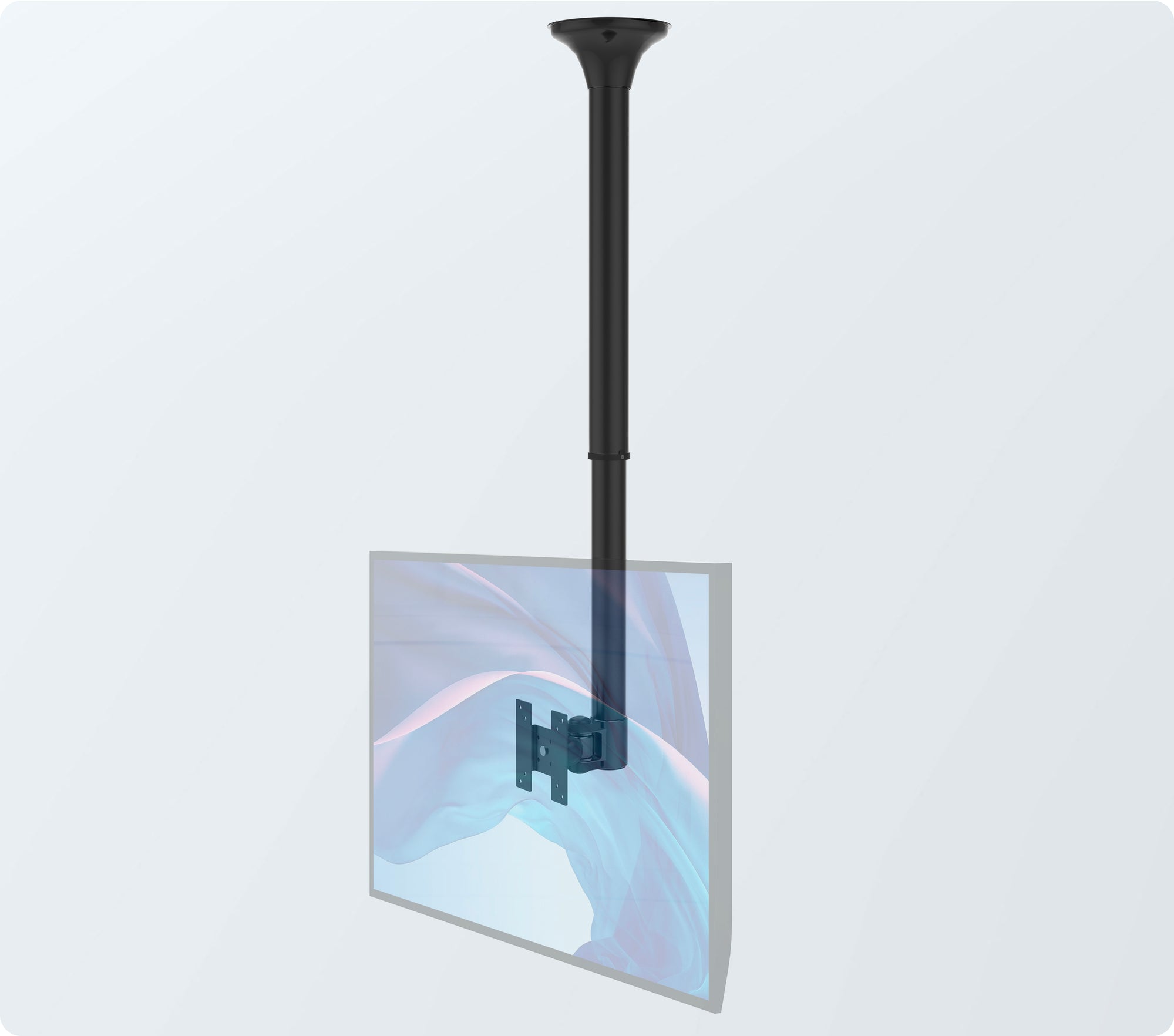 Height-Adjustable Ceiling Mount for Monitors and TVs - CTA DIGITAL
