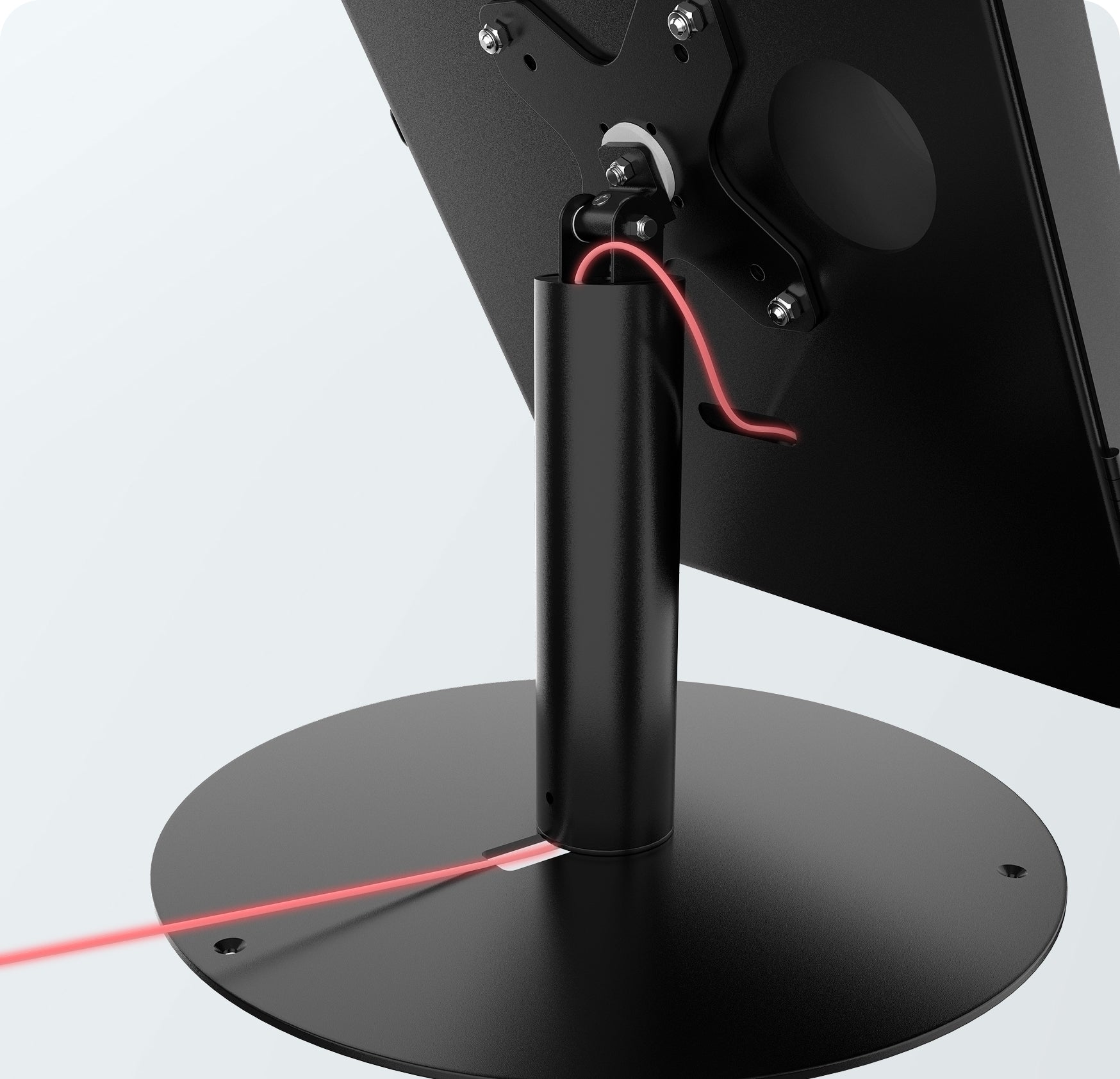 Clean Cable Routing Through Hollow Stand Neck