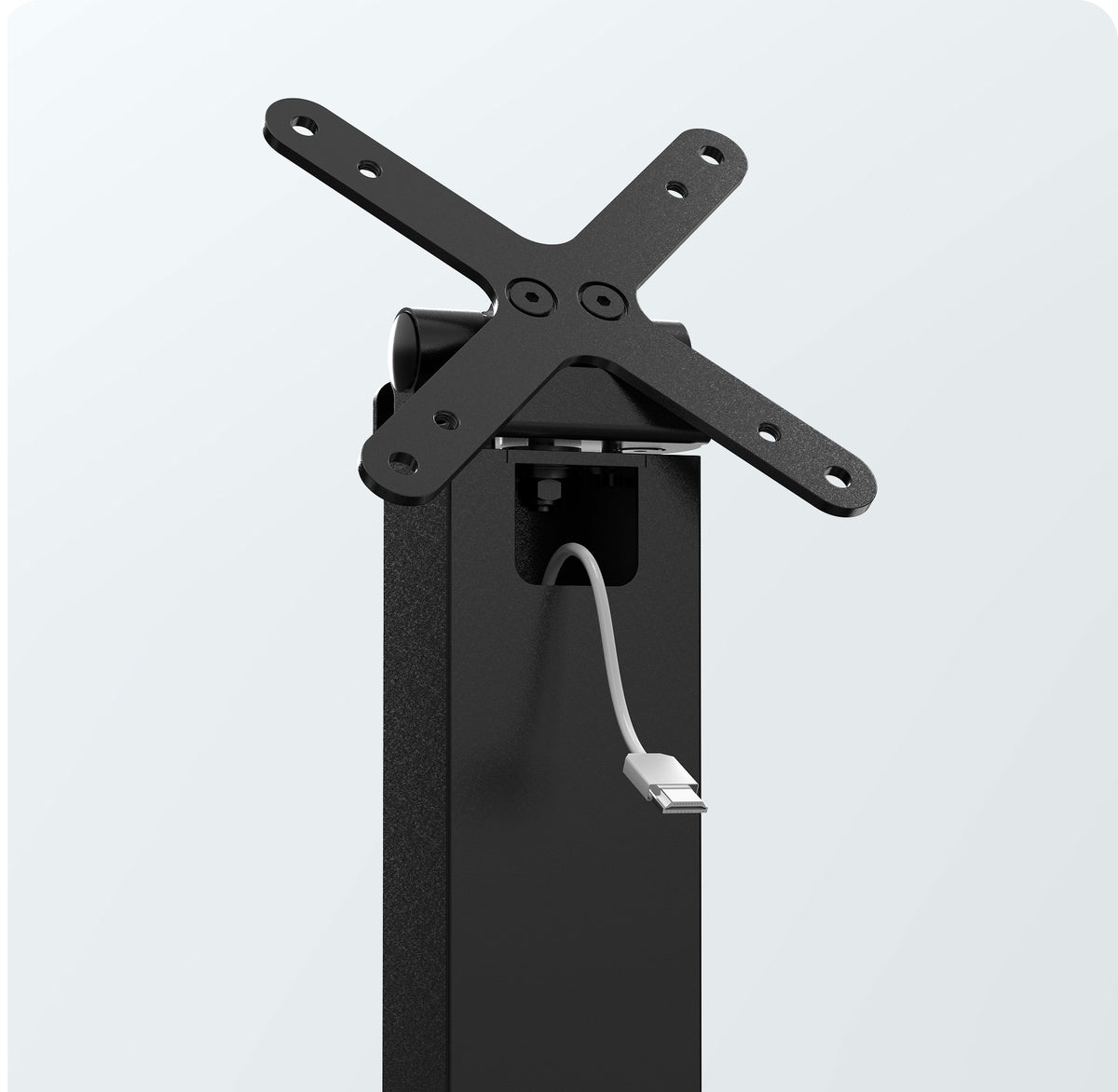 Adjustable Monitor Desk Mount with Weighted Base
